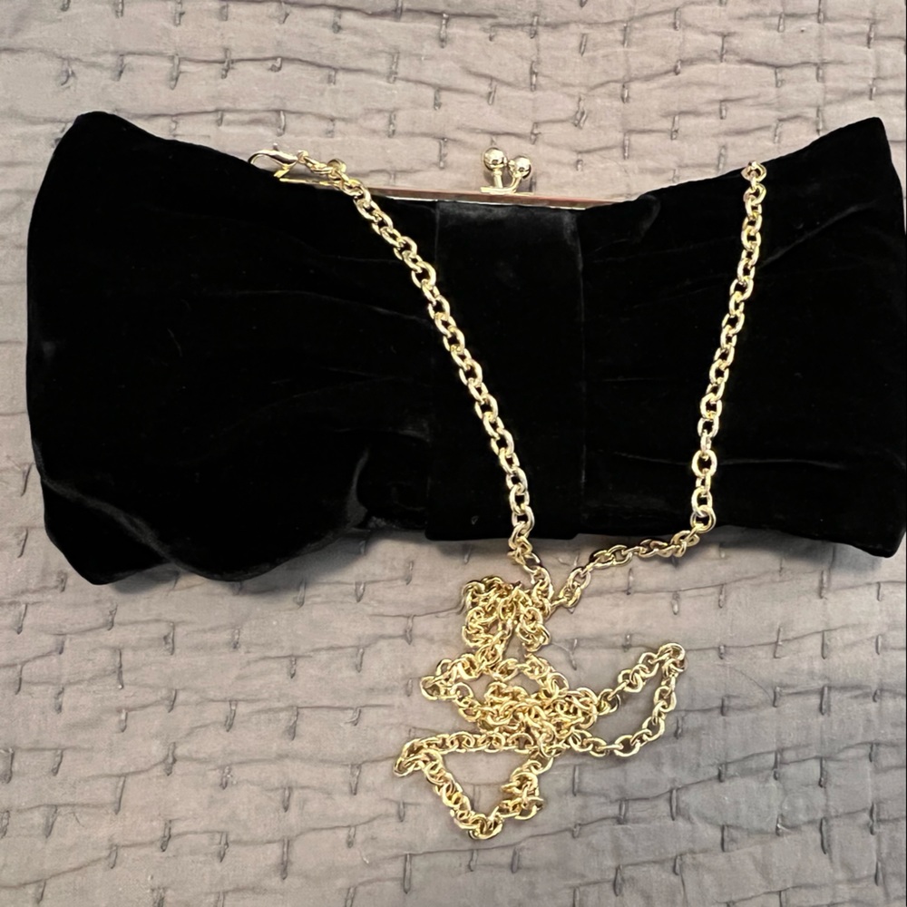 Talbots Velvet Convertible Evening Clutch